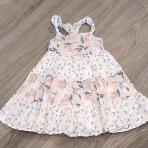 Catherine Malandrino Pink and Blue Floral Kids Dress Size 2t